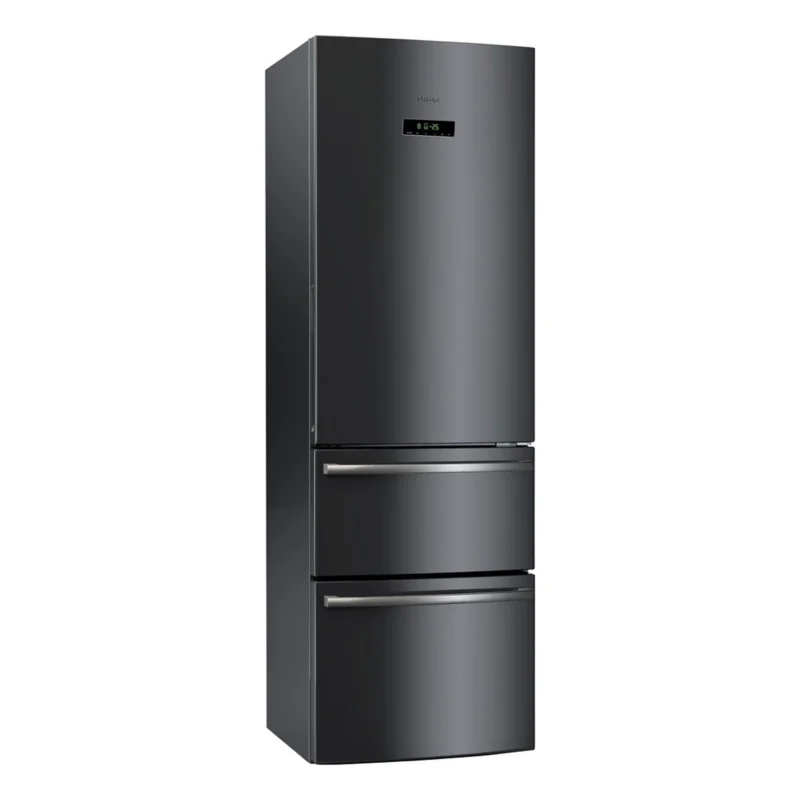 Haier AFD-631CB Bottom Mount Refrigerator Black 307L