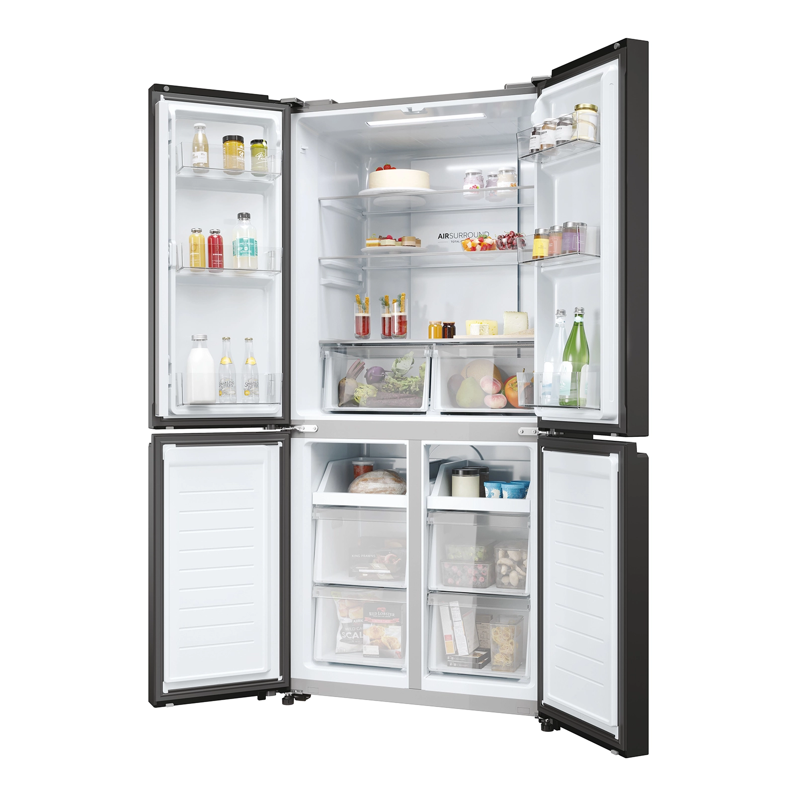 Haier HRF-525SS 4 doors refrigerator, Total Net Capacity 433L - Image 3