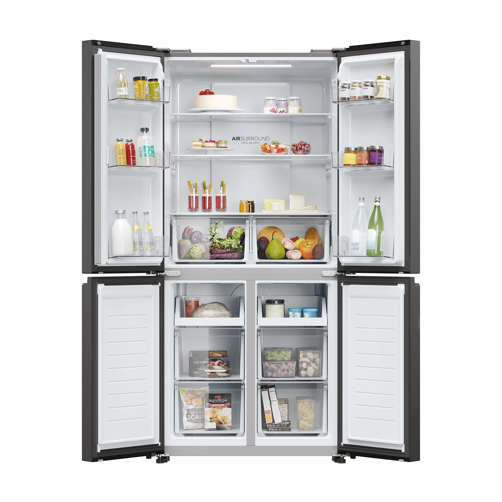 Haier HRF-525SS 4 doors refrigerator, Total Net Capacity 433L - Image 5