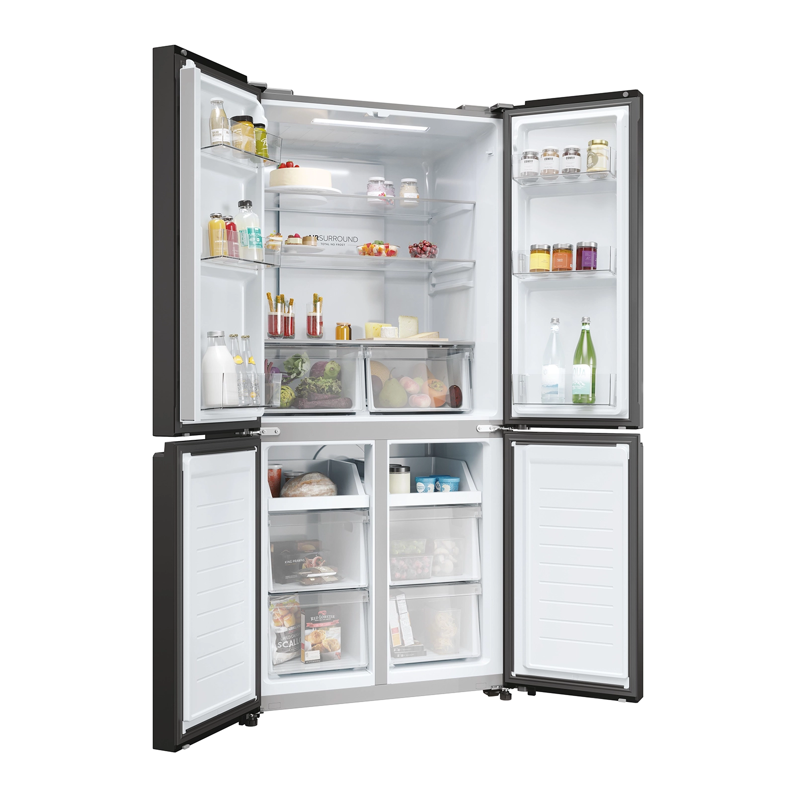 Haier HRF-525SS 4 doors refrigerator, Total Net Capacity 433L - Image 6