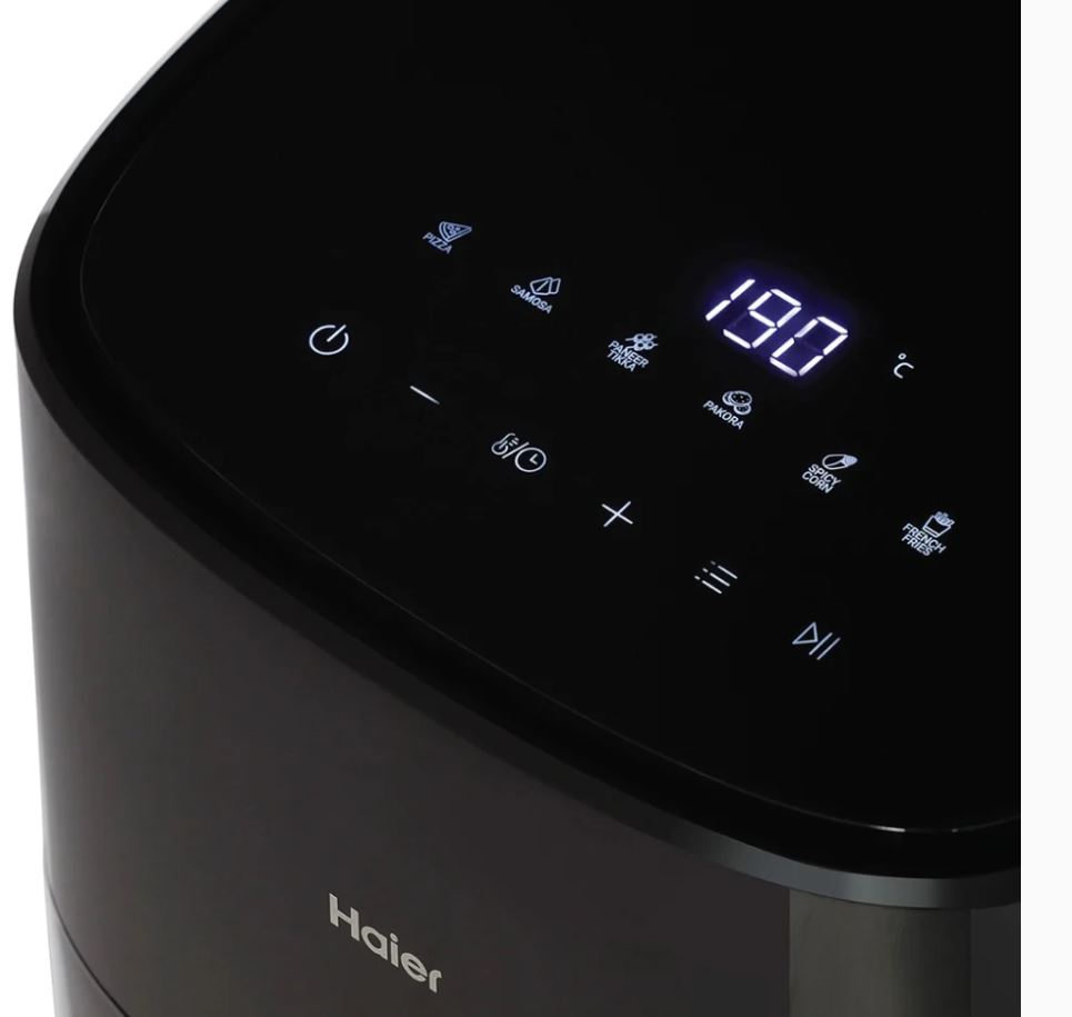 Haier air fryer in Lebanon with digital controls and oil-free cooking