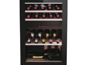 Haier wine cooler in Lebanon with dual temperature zones and glass door
