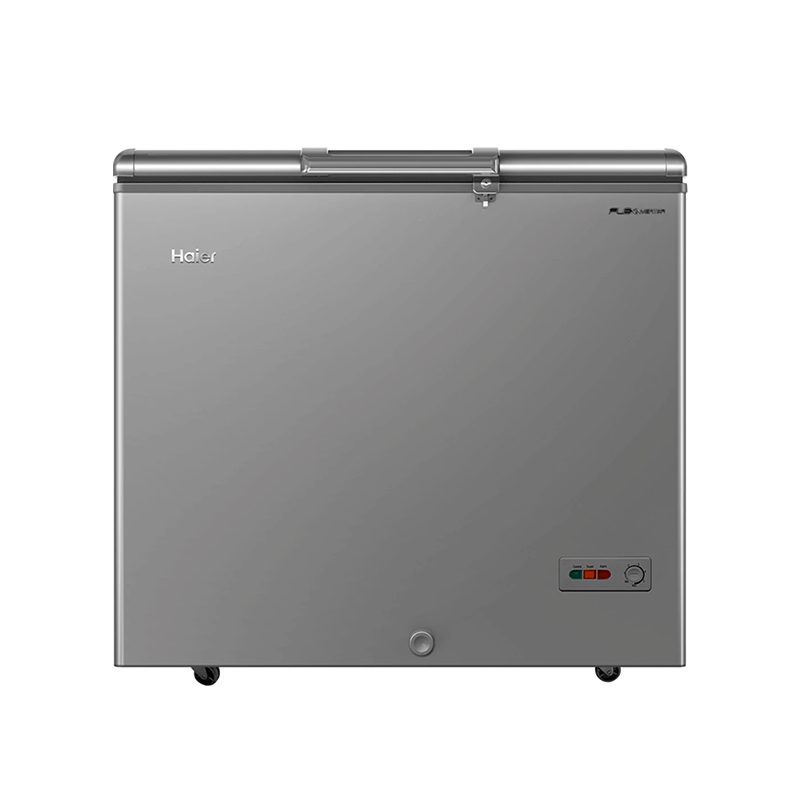 Chest freezer haier 251L capacity Inverter technology with lock system.